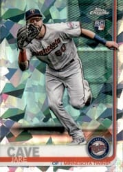 2019 Topps Chrome Sapphire Edition Base Set Jake Cave #576 card
