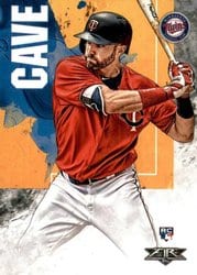 2019 Topps Fire Base Set Jake Cave #88 card