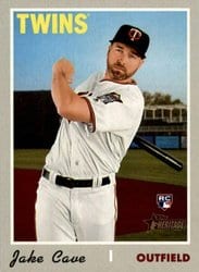 2019 Topps Heritage Base Set Jake Cave #660 card