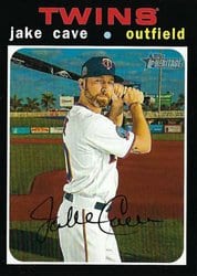 2020 Topps Heritage Base Set Jake Cave #710 card