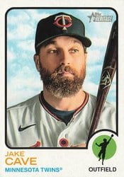 2022 Topps Heritage Base Set Jake Cave #461 card