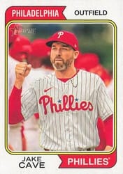 2023 Topps Heritage Base Set Jake Cave #588 card