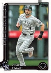 2025 Topps Base Set Jake Cave #256 card