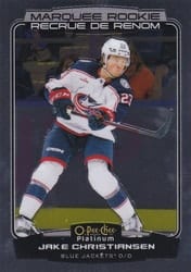 2022-23 O-Pee-Chee Platinum Base Set Jake Christiansen #254 card