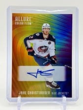 2025-26 Upper Deck Allure Color Flow Full Rainbow Auto Jake Christiansen #RA-JC card