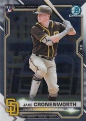 2021 Bowman Chrome Base Set Jake Cronenworth #68 card