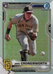 2021 Bowman Chrome Base Set Jake Cronenworth #68b card