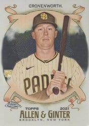 2021 Topps Allen & Ginter Chrome Base Set Jake Cronenworth #99 card