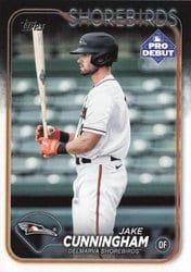 2024 Topps Pro Debut Base Set Jake Cunningham #PD-14 card