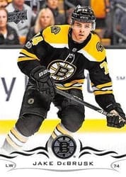 2018-19 Upper Deck Base Set Jake DeBrusk #15 card