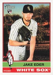 2025 Topps Heritage Base Set Jake Eder #95 card