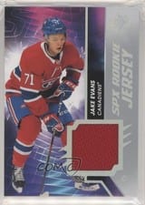 2020-21 SPx Rookie Jersey Jake Evans #RJ-JE card