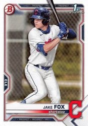 2021 Bowman Draft Base Set Jake Fox #BD-102 card