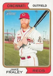 2023 Topps Heritage Base Set Jake Fraley #231 card