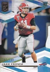 2020 Donruss Elite Base Set Jake Fromm #107 card