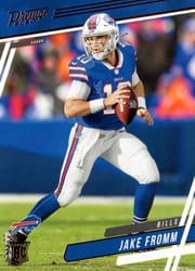 2020 Panini Chronicles Prestige Rookies Update Jake Fromm #309 card