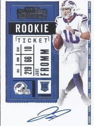 2020 Panini Contenders Base Set Jake Fromm #142 card