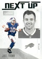 2020 Panini Playbook Next Up Jake Fromm #NU-5 card