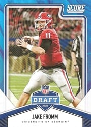 2020 Score NFL Draft Jake Fromm #NFL-4 card
