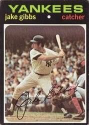 1971 Topps Base Set Jake Gibbs #382 card