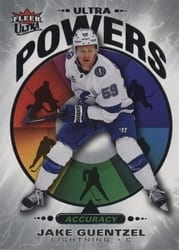 2025-26 Fleer Ultra Ultra Powers Jake Guentzel #UP 15 of 25 card