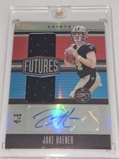 2023 Panini Legacy Futures Dual Patch Autographs Silver Jake Haener #FDA-32 card