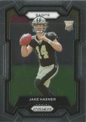 2023 Panini Prizm Base Set Jake Haener #374 card