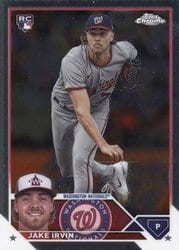 2023 Topps Chrome Update Base Set Jake Irvin #USC203 card