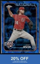 2024 Topps Chrome Sapphire Edition Base Set Jake Irvin #621 card