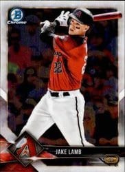 2018 Bowman Chrome Base Set Jake Lamb #97 card