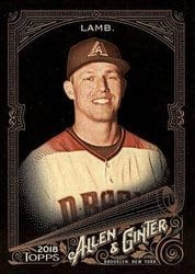 2018 Topps Allen & Ginter X Base Set Jake Lamb #273 card