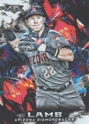 2018 Topps Fire Base Set Jake Lamb #21 card
