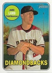 2018 Topps Heritage Base Set Jake Lamb #384 card