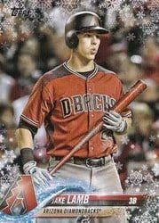 2018 Topps Holiday Base Set Jake Lamb #HMW72 card