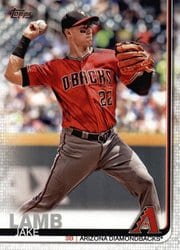 2019 Topps Base Set Jake Lamb #334 card