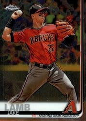 2019 Topps Chrome Base Set Jake Lamb #116 card