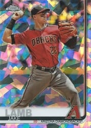 2019 Topps Chrome Sapphire Edition Base Set Jake Lamb #334 card