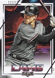 2020 Topps Fire Base Set Jake Lamb #81 card