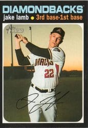 2020 Topps Heritage Base Set Jake Lamb #366 card