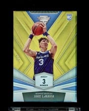 2022-23 Panini Chronicles Titanium Jersey Number Jake LaRavia #470 card