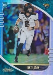 2020 Panini Absolute Base Set Jake Luton #144 card