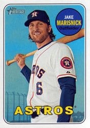 2018 Topps Heritage Base Set Jake Marisnick #488 card