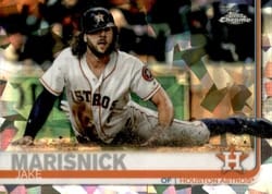 2019 Topps Chrome Sapphire Edition Base Set Jake Marisnick #544 card