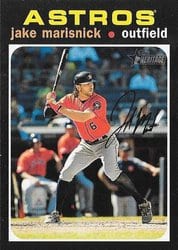 2020 Topps Heritage Base Set Jake Marisnick #337 card