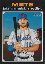 2020 Topps Heritage Base Set Jake Marisnick #693 card