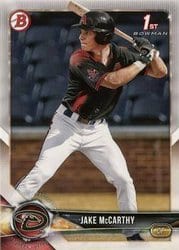 2018 Bowman Draft Base Set Jake McCarthy #BD-94 card