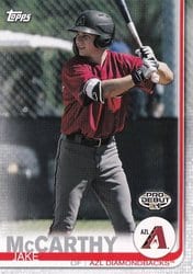 2019 Topps Pro Debut Base Set Jake McCarthy #18 card