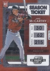 2022 Panini Chronicles Contenders Optic Jake McCarthy #15 card