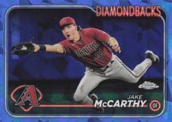 2024 Topps Chrome Sapphire Edition Base Set Jake McCarthy #482 card
