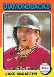 2024 Topps Heritage Mini Base Set Jake McCarthy #214 card